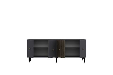 VERYY KONSOL, 180 CM, ANTRASİT CEVİZ