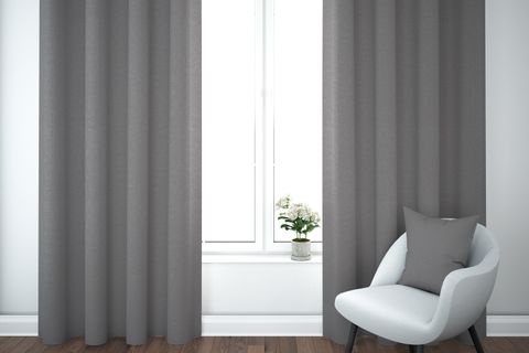 JAPPE PETEK DOKULU KADİFE DOKUMA FON PERDE, ANTRASİT, 100X260, KHP169