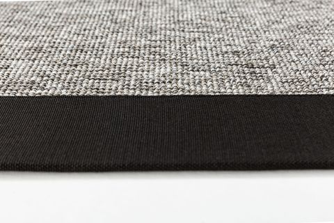 SİSAL HALI 730436 SİYAH KETEN JÜT HASIR GÖRÜNÜMLÜ KOLAY TEMİZLENEN HAV TOZ VERMEZ BORDÜRLÜ SİSAL HALI 200X300