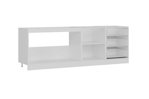 MİNAR 240 CM MUTFAK DOLABI BEYAZ 240-B3-ALT MODÜL