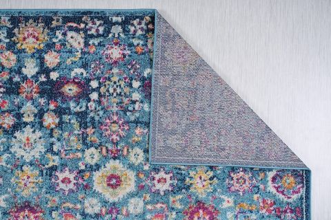 KONFOR VİNTAGE 7654 MAVİ ESKİTME DOKUMA HALI 160X230