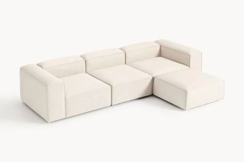 LENA KETEN MODÜLER KÖŞE KOLTUK, KIRIK BEYAZ