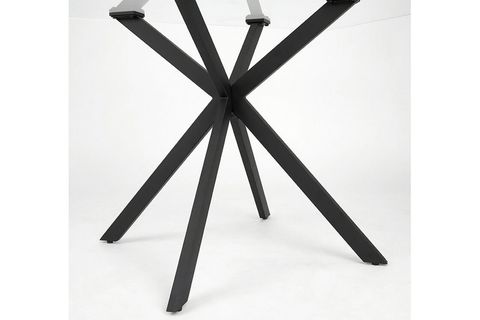 ZALİKA METAL YEMEK MASASI, SİYAH, 130X80