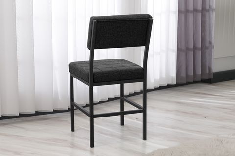 NOVA MUTFAK MASA TAKIMI, 2 SANDALYE, SİYAH, 70X70 CM, ANTRASİT