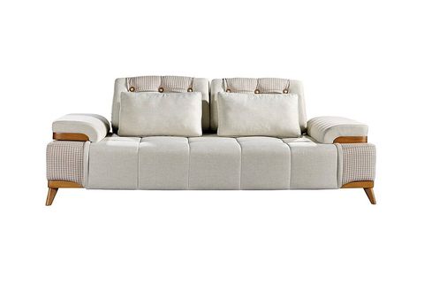 KYBELE ÜÇLÜ KOLTUK KREM