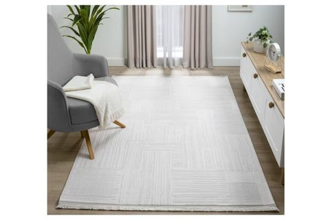 NOVA SERİSİ AKRİLİK DOKUMA MAKİNE HALISI, KREM, A6021A, 80X450