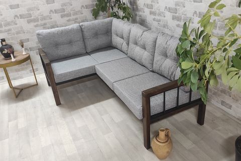 TRİO BALKON KÖŞE TAKIMI, GRİ, SİRU 1