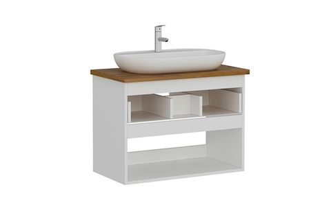 SANYA ALT BANYO DOLABI, BEYAZ, 85 CM