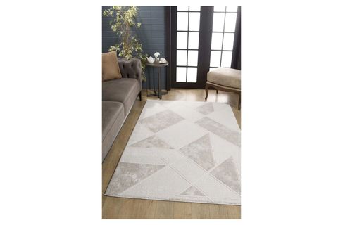 VERSAY MODERN DOKUMA KORİDOR KESME YOLLUK DOKUMA MAKİNE HALISI, GRİ, 200X290, 0648G
