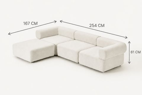 ALBA BUKLE MODÜLER KÖŞE KOLTUK, KİREMİT