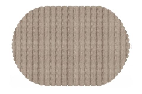 DARCİO BUBBLE YUMUŞAK DOKULU POST HALI, OVAL, BEJ, 50X80