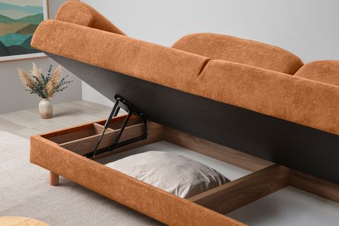 ATHENS YATAKLI SANDIKLI ÜÇLÜ KOLTUK, TURUNCU