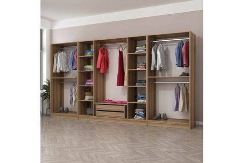 MİNAR KALE GARDIROP 10, 8 KAPAKLI, ANTRASİT