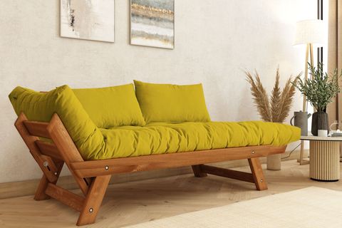 WOODESK ADALAR MASİF AHŞAP İKİLİ KANEPE, TİK-SARI, CPT8163-210