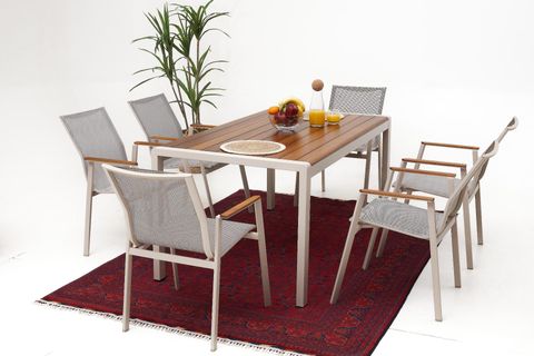 DAİSY BAHÇE YEMEK MASA SETİ, 8 KİŞİLİK, SERAMİK