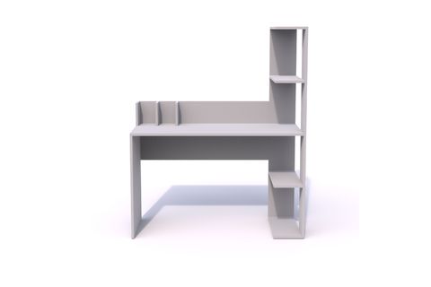 BİMOSSA BARLAS KİTAPLIKLI ÇALIŞMA MASASI, BEYAZ, T9040