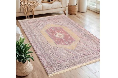 VİNTAGE NARÇİÇEĞİ BASKILI DOKUMA TABAN HALI, 298 YNG, 60X120  CM