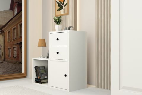 YUSUF KOMODİN, 2 ÇEKMECE 1 KAPAKLI, ELF-KM-1002