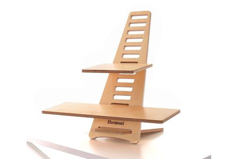 AHŞAP AYARLANABİLİR LAPTOP STANDI, NATUREL
