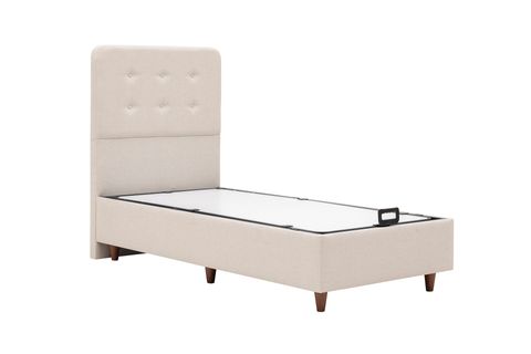 NOTTE BAZA VE BAŞLIK SETİ, KREM, 100X200