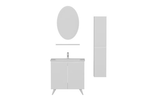 NİKA BANYO DOLABI AY2K107, BOY BEYAZ, 100 CM