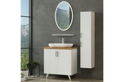 VERA BANYO DOLABI AY2K179, BEYAZ, 85CM