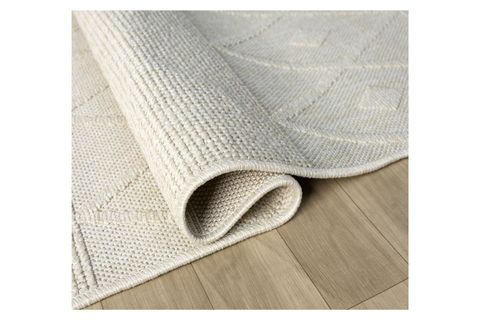 LARA İSKANDİNAV DOKUMA BUKLELİ MAKİNE HALISI, KREM, DS620,  120X600