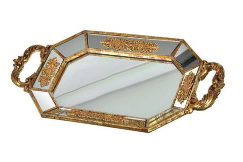 LUCKYART AYNALI DEKORATİF TEPSİ