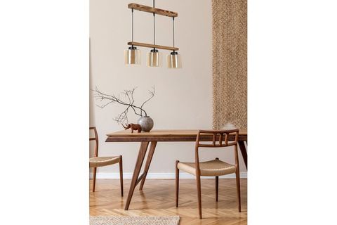 LUMEXX DAVİD ÜÇLÜ SIRALI YANIK BAL CAMLI SARKIT