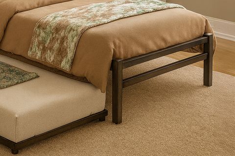 TİTAN YAVRULU METAL KARYOLA, SİYAH, 80X190 90X190