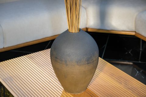 LİNA DOKULU TERRACOTTA VAZO