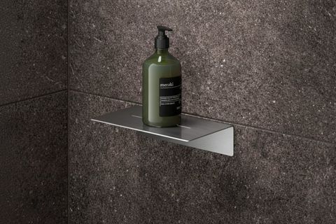 PASLANMAZ ÇELİK MODERN DUŞ RAFI, GÜMÜŞ GRİ, 301510 CM