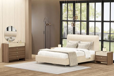 MADERA YATAK ODASI TAKIMI, AHŞAP KAPAKLI