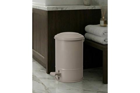 THE MİA STRİPE MUTFAK VE BANYO ÇÖP KOVASI, BEJ, 5 LT