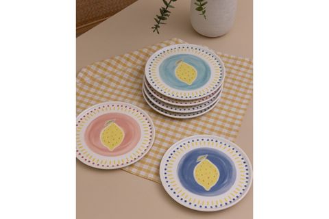 THE MİA ITALİAN SUMMER PASTA TABAĞI 6LI SET 19 CM
