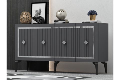 NOVA KONSOL, ANTRASİT GÜMÜŞ, 150 CM