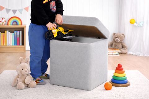 PİKLET ÇOCUK SANDIKLI PUF, GRİ