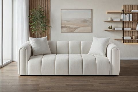 OSLO ÜÇLÜ KOLTUK, BEYAZ