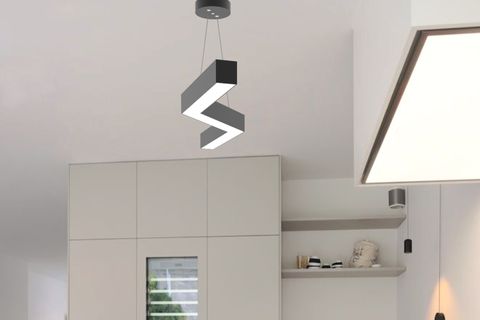 HEGZA LIGHTING GABBIANO LED AVİZE, SİYAH KASA SARI IŞIK