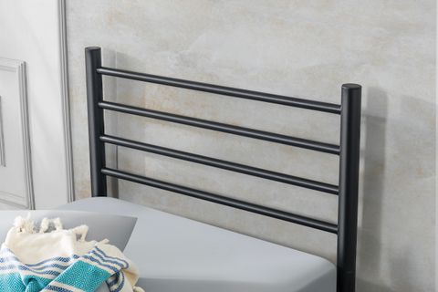 EVGER METAL KARYOLA, K10, SİYAH, 90X190