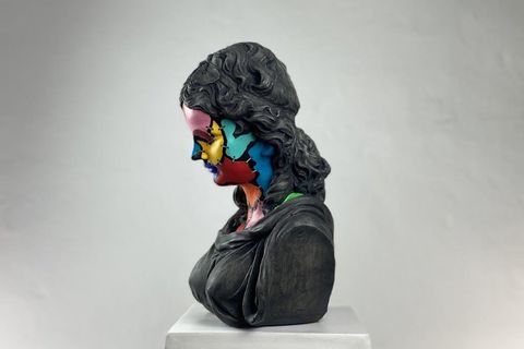HERA COLORFUL ZOMBIE POP ART DEKORATİF ROMA YUNAN HEYKELLERİ