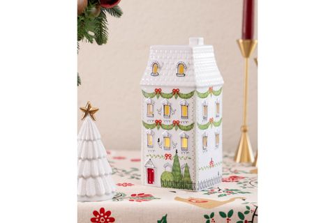 THE MİA DEKORATİF LED IŞIKLI EV BİBLO, 11X9X22 CM