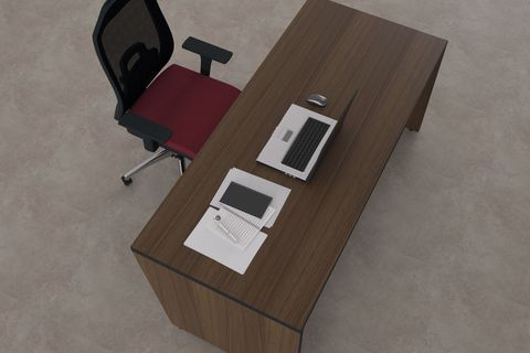 TUUNDESİGN PANEL ÇALIŞMA MASASI, CEVİZ ANTRASİT, 200 CM