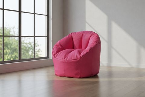 PUFAMED TEKLİ LÜX YUMUŞAK KOLTUK, PEMBE