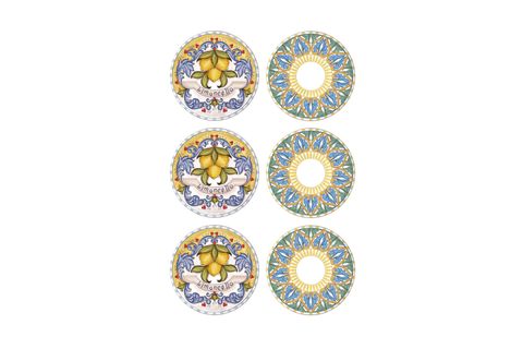 THE MİA LİMONCELLO PASTA TABAĞI 6LI SET 19 CM