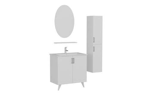 SANYA BANYO DOLABI AY2K135, BEYAZ, 85CM
