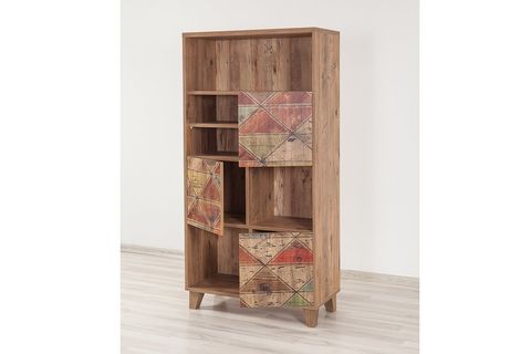 FLORA DOLAPLI KİTAPLIK, CEVİZ, 756