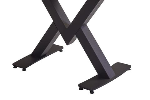 GREYLAND 2 SİYAH MERMER DESENLİ MUTFAK MASASI TAKIMI 130-190CM