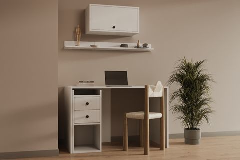 BK ÇALIŞMA MASASI, 1 KAPAK 2 ÇEKMECELİ