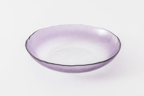 KİTCHEN ESSENTİALS ALTHEA CAM ÇUKUR YEMEK TABAĞI 21 CM, MOR